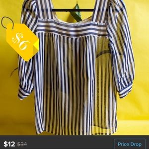 📌SOLD📌 Urban Outfitters 3/4 sleeve sheer blouse